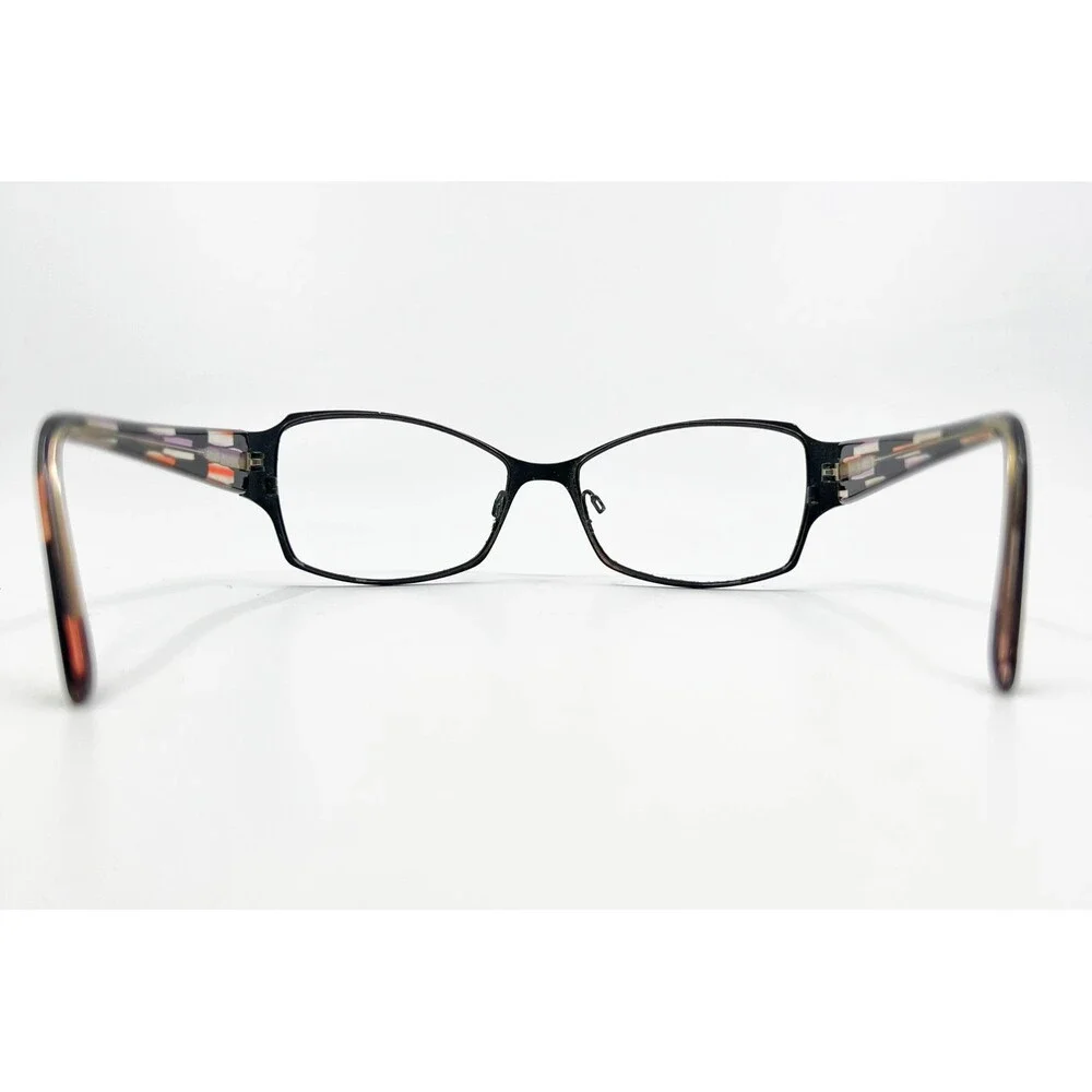 Kensie Eyeglasses Frames Womens Black Multi Color Geometric 52-16-135 38780